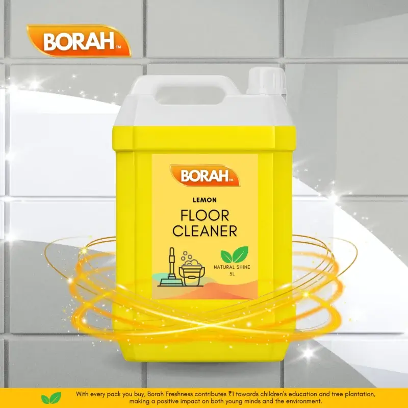 Borah 5L Premium Quality Lemon Floor Cleaner Liquid - Image 2